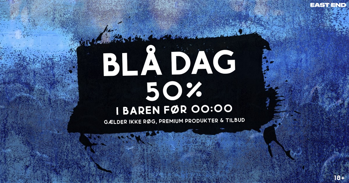 50% I BAREN INDEN 00 + BLÅ DAG