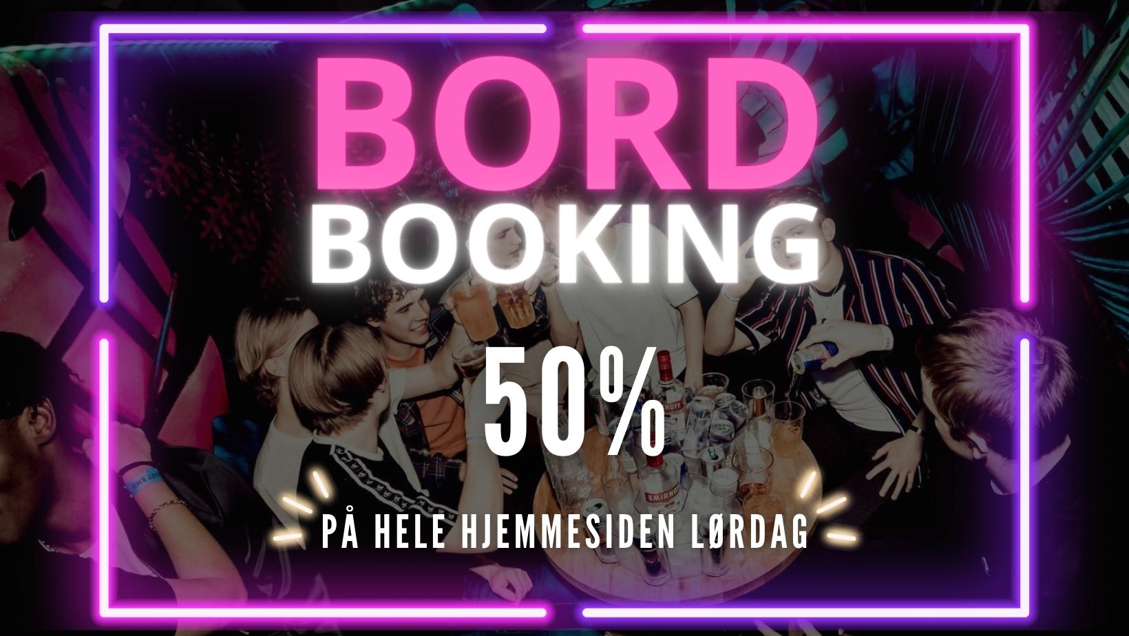 BORD BOOKING 50% // EAST END