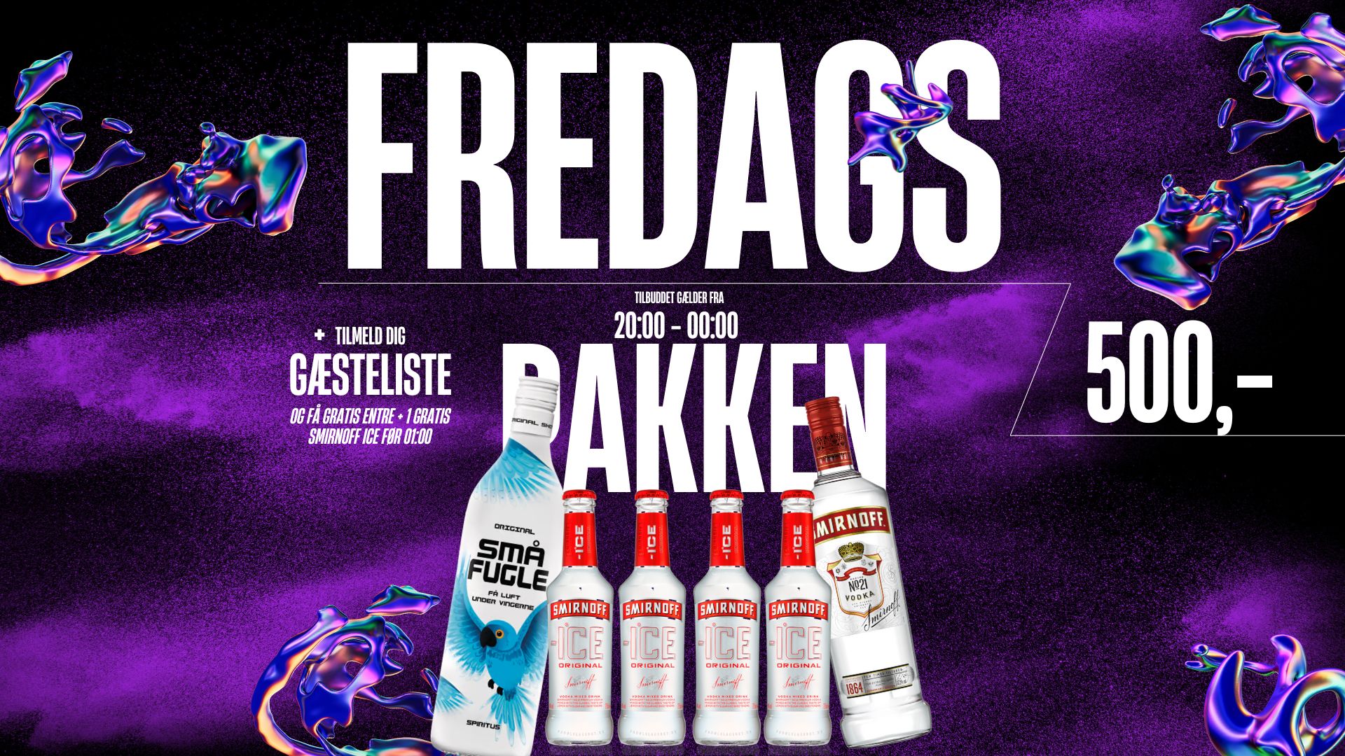 FREDAGSPAKKEN + GÆSTELISTEN // EAST END
