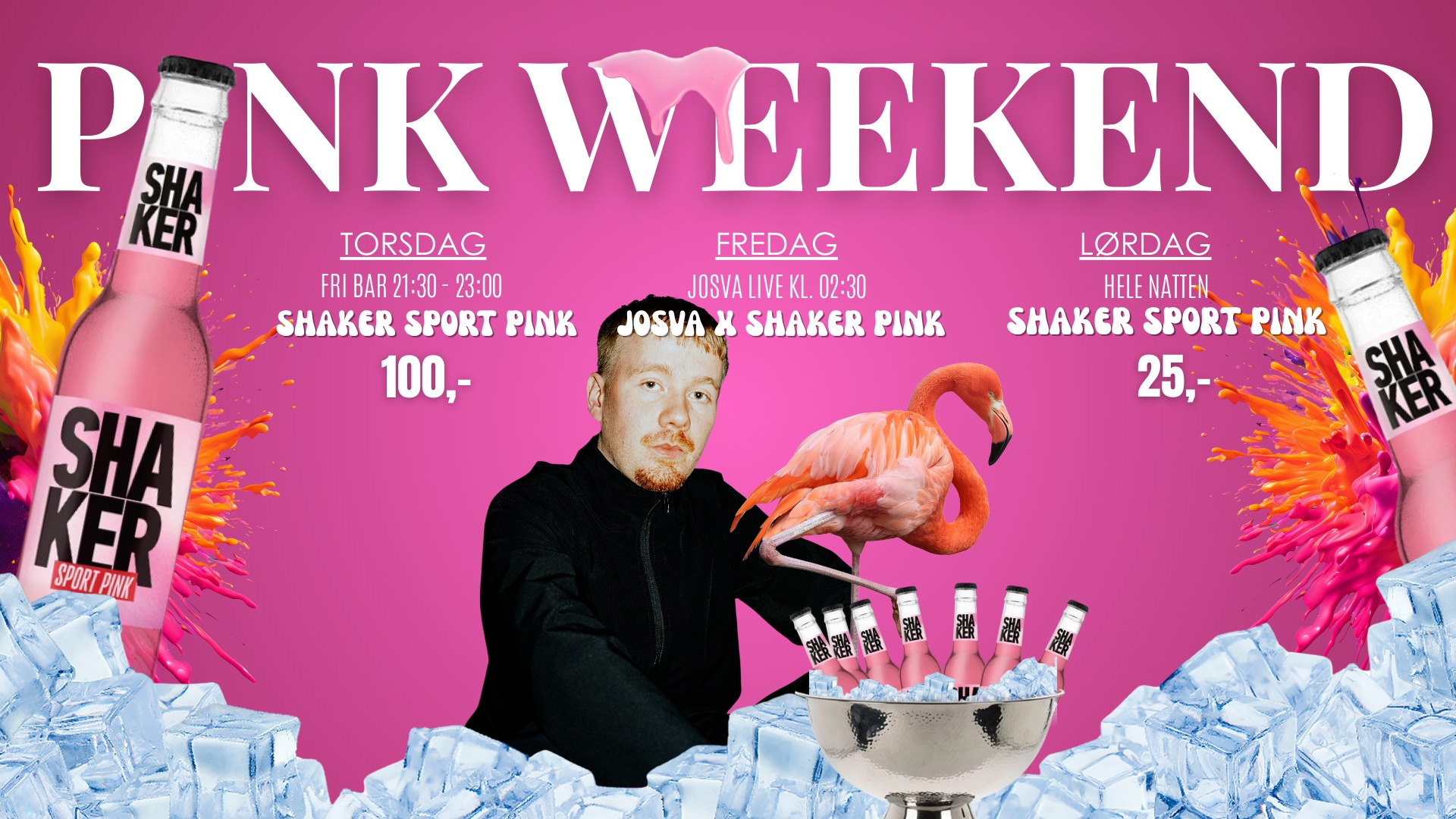 Pink Weekend x Shaker Sport Pink // EAST END