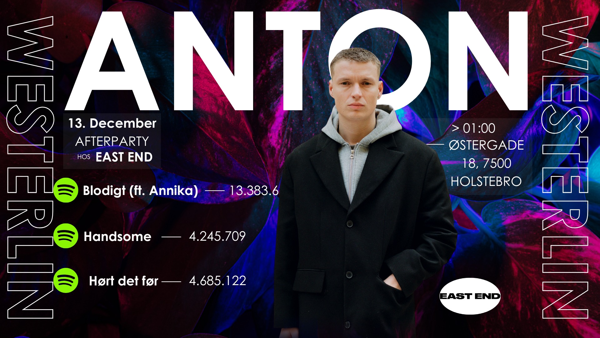 ANTON WESTERLIN X EAST END